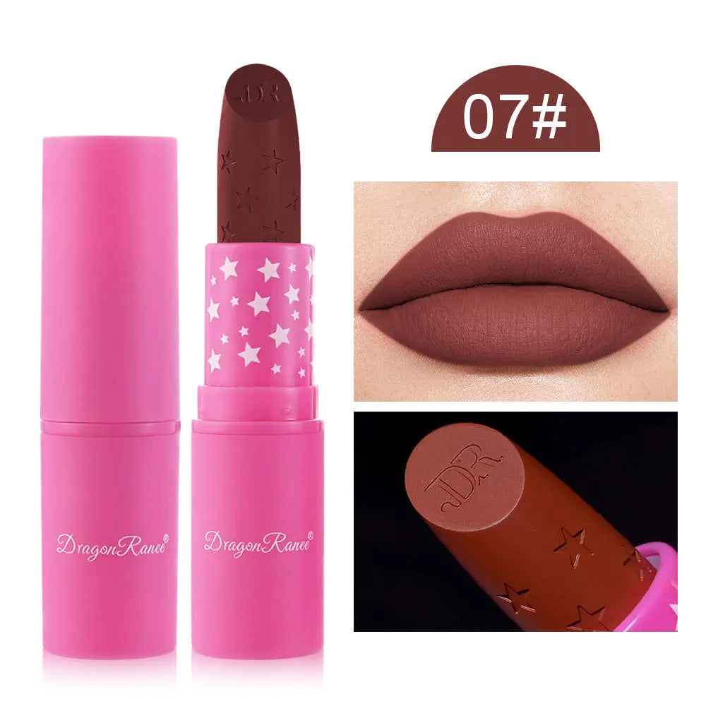 Nude Pink Lipstick Stick Waterproof Sexy Rose Red Velvet Matte Lipstick Lasting Non-stick Cup Lip Gloss Lips Makeup Cosmetics
