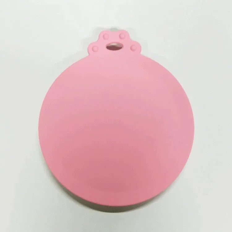 Food-grade silicone pet food lids, reusable, BPA-free, suitable for most cat and dog food tin sizes