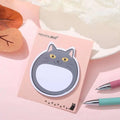 1 Piece Lytwtw's Cartoon Adhesive Cute Kawaii Cat Notes Notepad Memo Pad Office School Supplies Stationery Sticker Decoration
