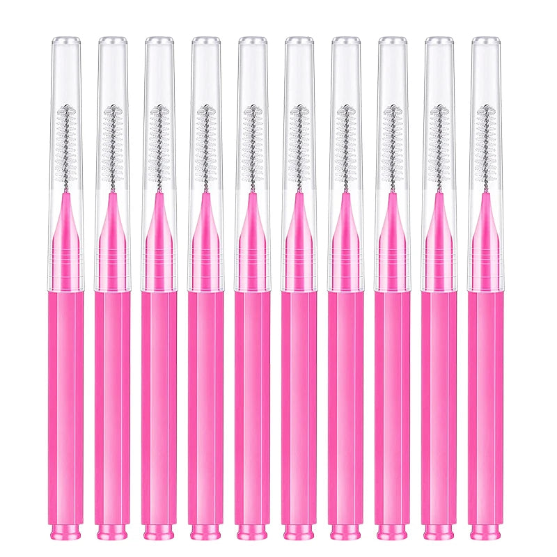 10/20 Pcs Eyebrow Brushes Mini Brow Lifting Brush Disposable Makeup Eyelash Tool Tooth Interdental Brush Lash Extension Supplies