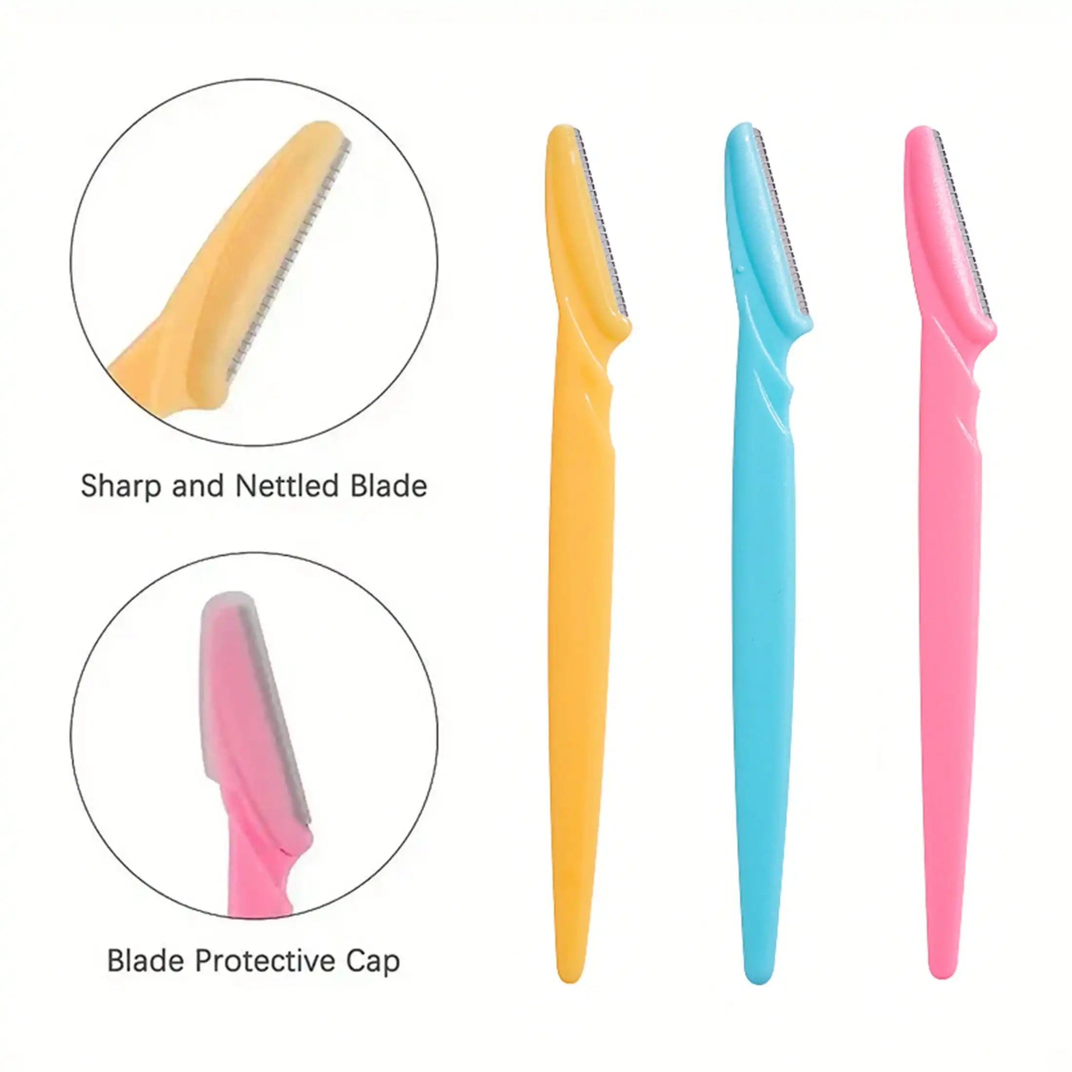 5/10/30 Pieces Set Of Eyebrow Trimmer, Eyebrow Trimmer, Long Handle Trimmer, Eyebrow Trimmer, Beauty Tool, Used For Shaping And Trimming Eyebrows, Exfoliating And Exfoliating Tools, Razors, Precision Exfoliating Tool Eyebrow