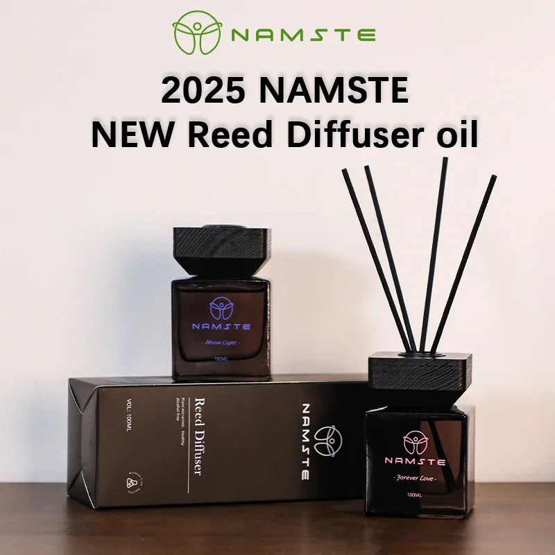 NAMSTE 100ML Reed Diffuser Stick Fragrance Oil Aromatherapy Flameless Hotel Home SPA Aromatherapy Air Freshener Fragrance Scent