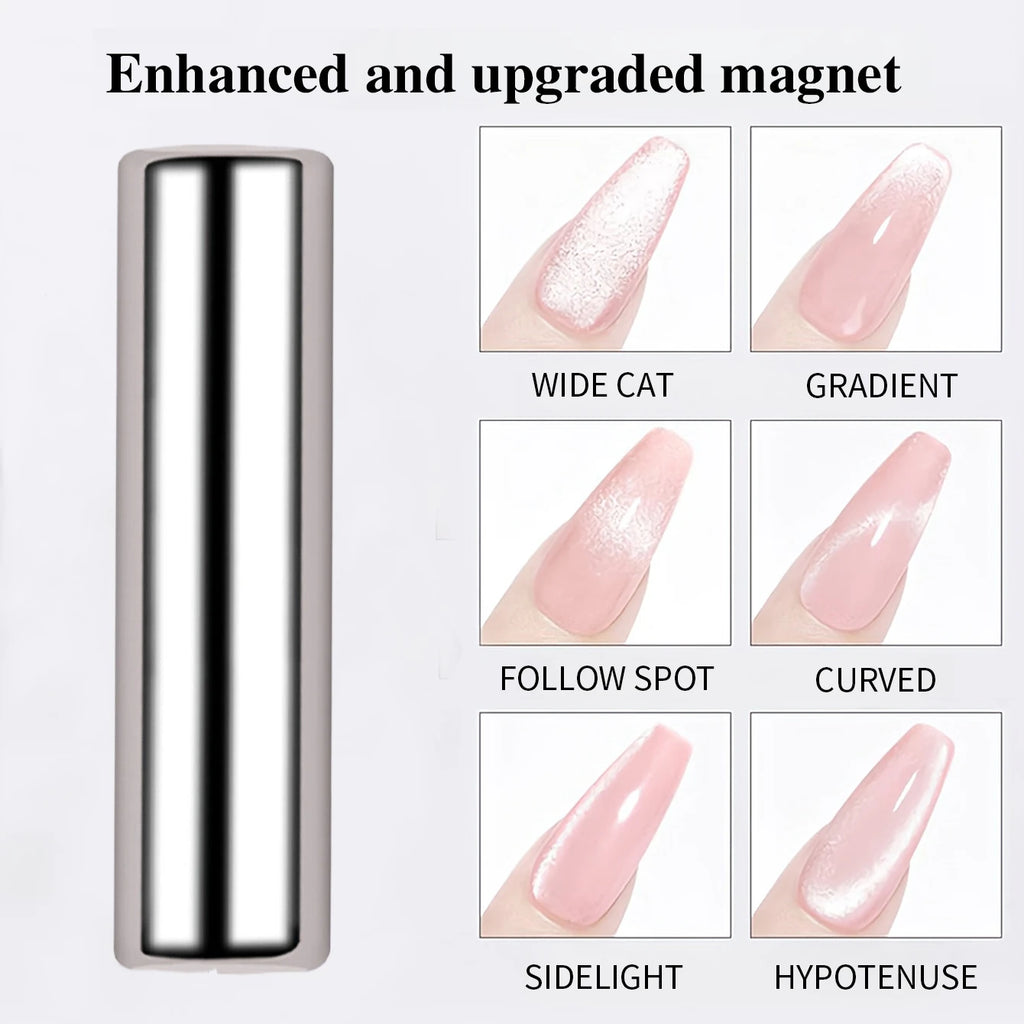 3x0.7cm Round Nail Art Cat Eye Gel Magnetic Pen for Gel Polish 3D Cat Eye Nails Painting Strong Magnet Stick Manicure DIY 2030