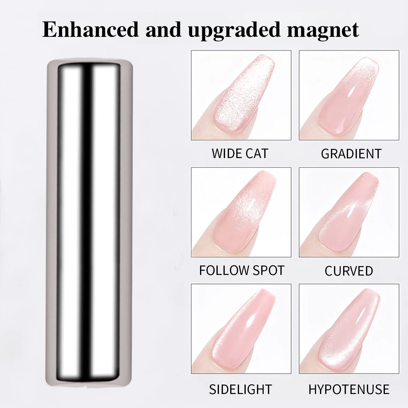 3x0.7cm Round Nail Art Cat Eye Gel Magnetic Pen for Gel Polish 3D Cat Eye Nails Painting Strong Magnet Stick Manicure DIY 2030