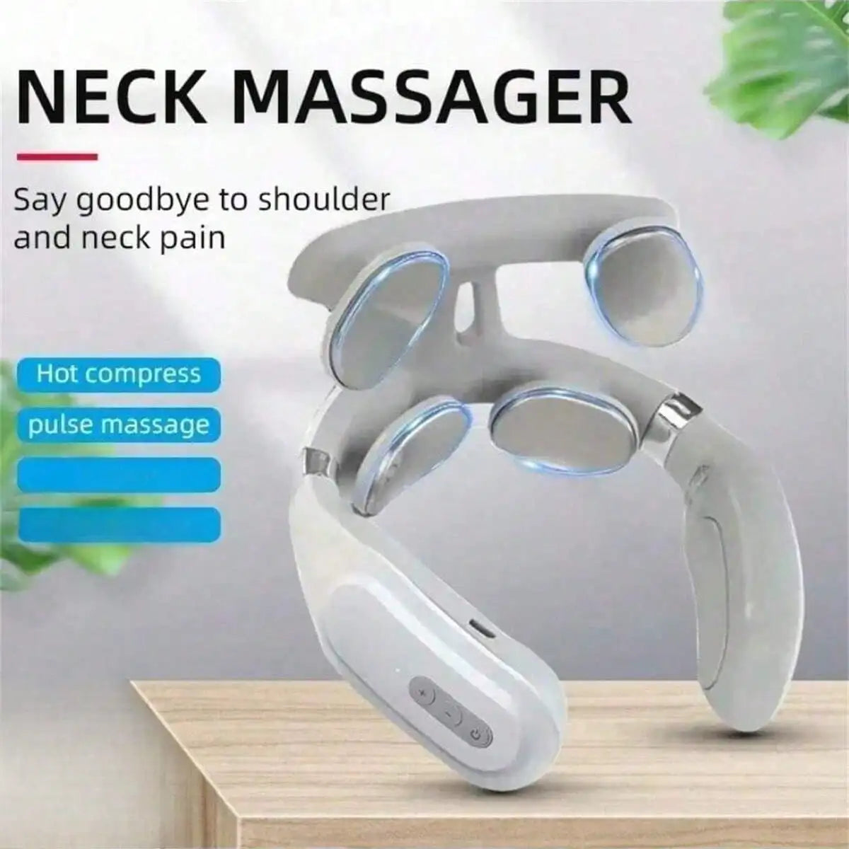 Cervical Massager 16 Modes USB Smart Pulse Heating 4 Neck Massager for Neck Tension NeckMassager Vibrator Heating Massager