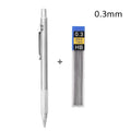 Full Metal Mechanical Pencil 0.3/0.5/0.7/0.9/1.3/2.0mm Replaceable Refills Office & School Art Supplies Drawing Writing Sketchin