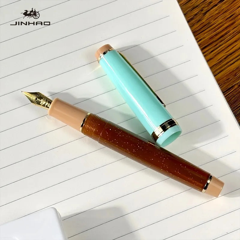 2026 Limited Edition! JINHAO 82 Acrylic Fountain Pen Mint Chocolate Colors Gold Nib Stationery School Office Supplies