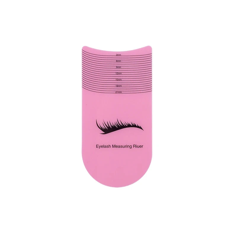 5/10PCS Eyelash Length Measuring Ruler Portable Eyebrow Soft Plastic Ruler Makeup Tool Eyelash Extension Growth Accessory