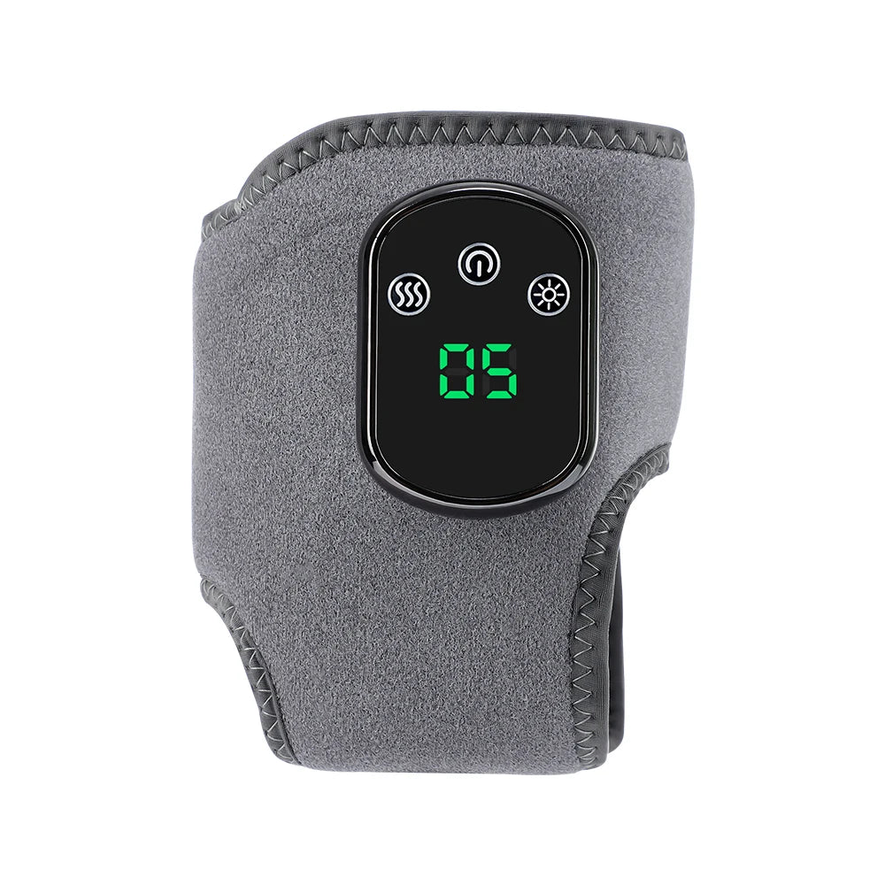 Electric Foot Hand Massager 5-Level Far-Infrared Hot Compress Vibrate Heat Ankles Wrist Guard Bracket Joint Portable Relax Timer