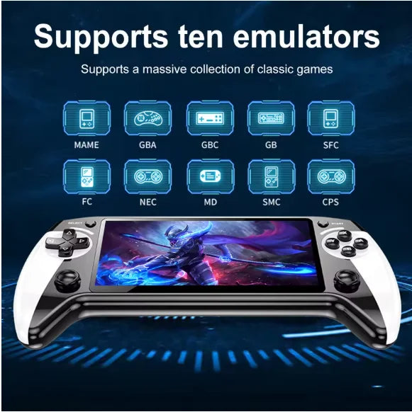 X9 Retro Handheld Game Console, Saker Game Console 5.5-Inch HD IPS Screen,20000+ Classic Games, Joystick Retro Video Game Player