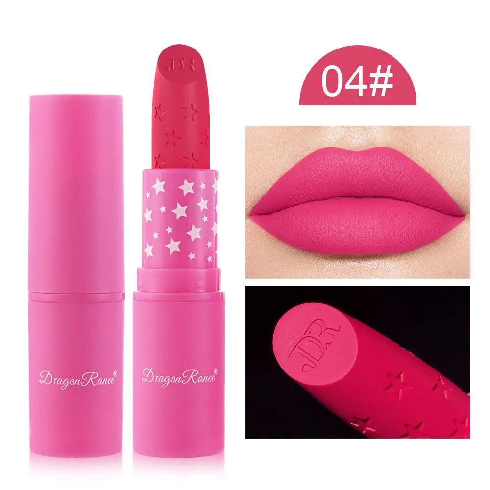 Nude Pink Lipstick Stick Waterproof Sexy Rose Red Velvet Matte Lipstick Lasting Non-stick Cup Lip Gloss Lips Makeup Cosmetics