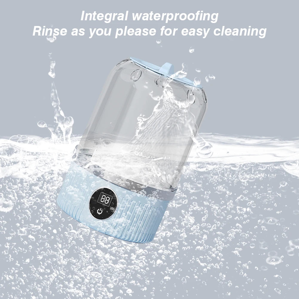Cordless Small Washing Machine with Laundry Cup Automatic Laundry Cup Mini Special Washer for Travel Home and Dormitory