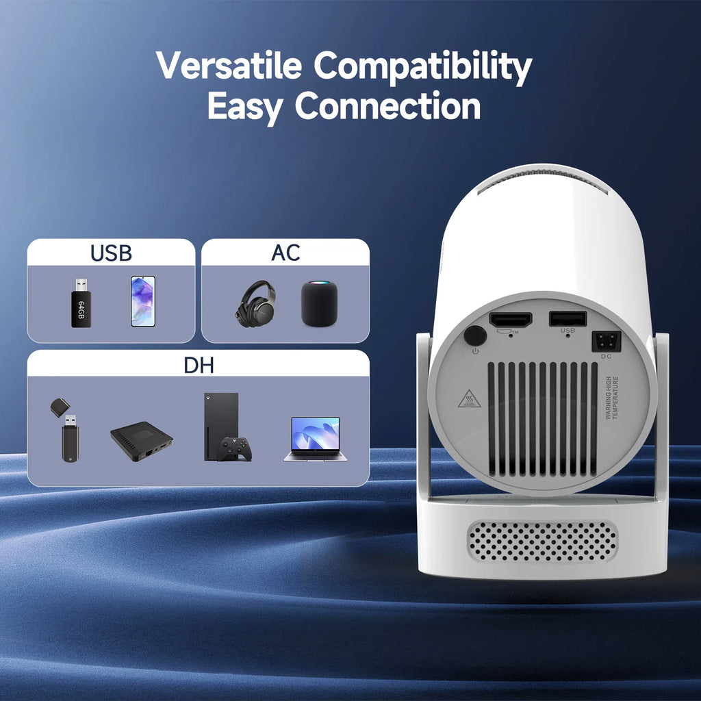 Magcubic HY300Pro+ Voice Control Projector 8K Android 14 Beam 8000 Lumens Wifi6 BT5.4 Cinema Outdoor portable add Airmouse