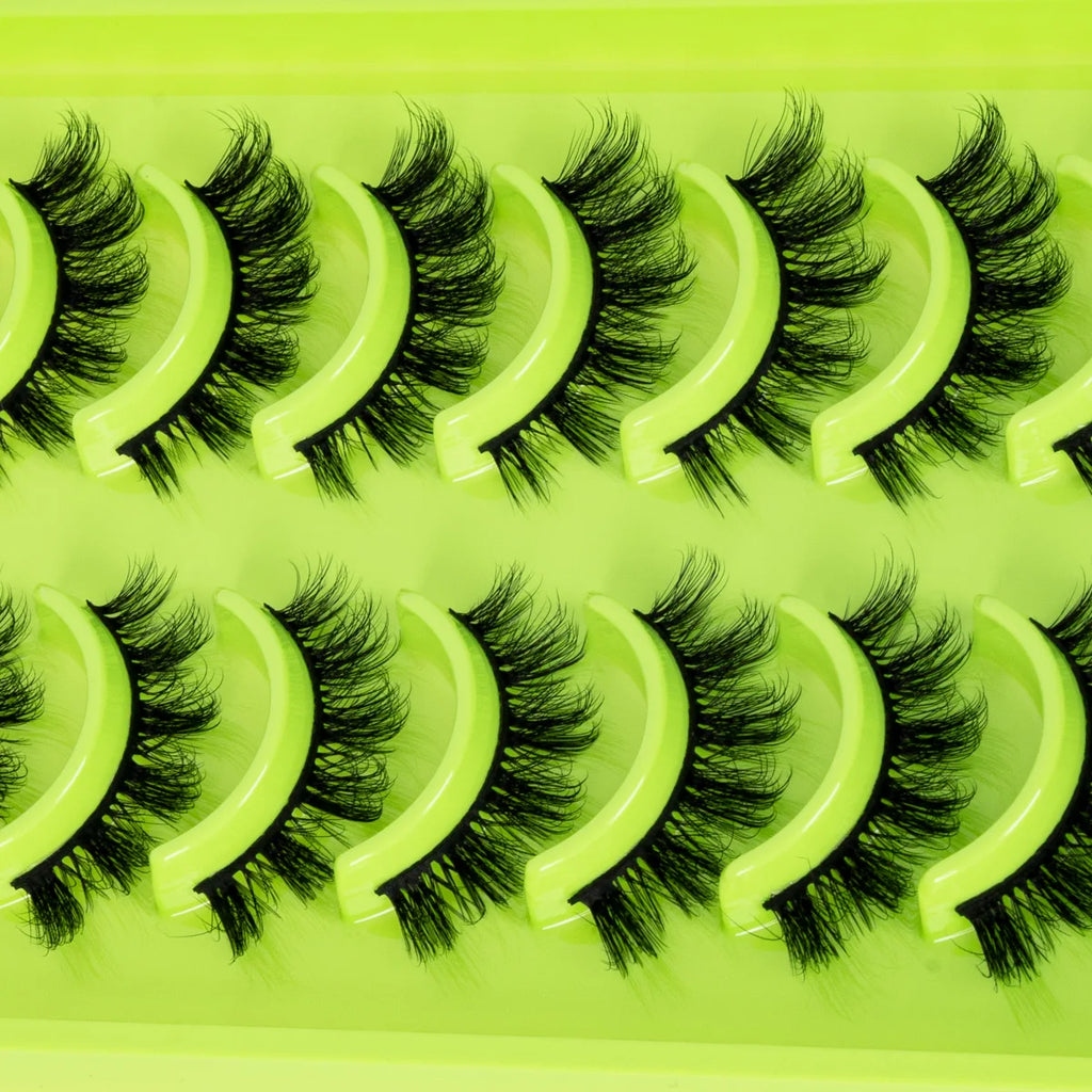 3D Mink Lashes Soft Wispy Natural long False Eyelashes Curly Volume Lashes Eyelash Extension