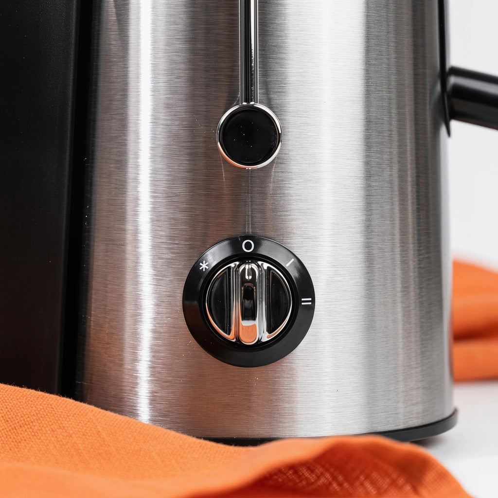 Juicer, 800 Watt Centrifugal Juicer with Wide Mouth 3" Fruit & Vegetable Feed Chute, Easy to Clean, Stainless Steel (Silver)