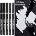 5/1pcs Chrome Pen Marker Mirror Waterproof Paint Repair For Rock Ceramic Glass Metallic Gold/Silver 2mm Nib