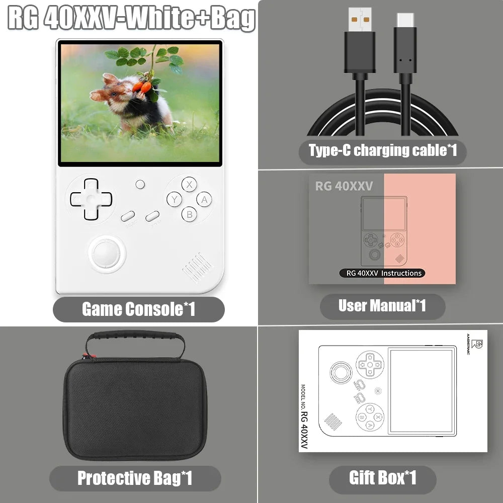 ANBERNIC RG 40XX V Retro Handheld Game Console 4.0-inch IPS Screen Linux 5G WIFI RG40XXV Video Player 256G 300+ PSP Games Gift