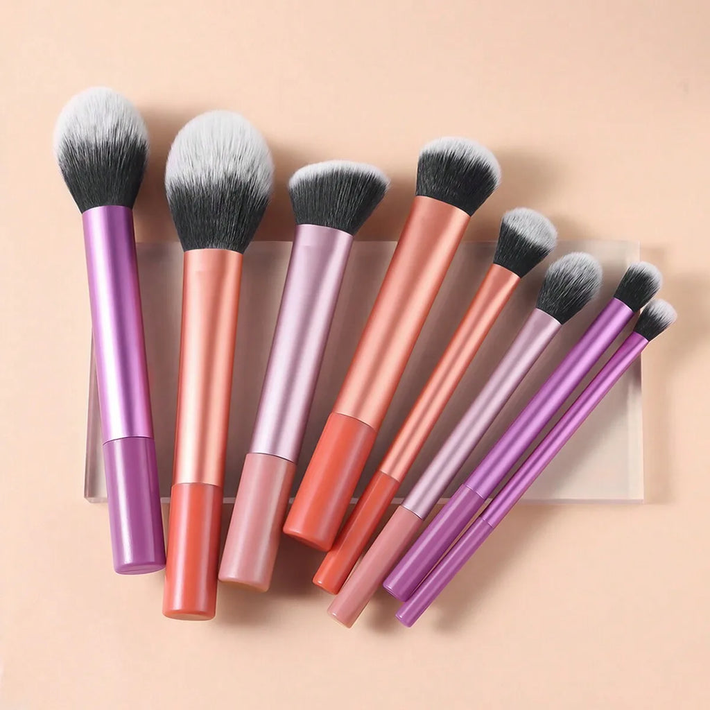 3pcs Makeup Brush Set, Including Angled Eyeliner Brush, Eyebrow Brush, And Ultra-Fine Eyeshadow Brush, Makeup Brush Set, Makeup Brush Kit, Makeup Brush Set, Full Makeup Brushes, Makeup Brush Set, Complete Makeup Tools, Makeup