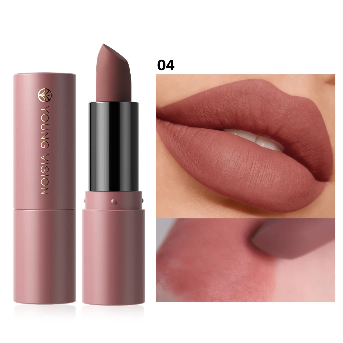 matte lipstick full and rich colors natural moisture comfortable fine and smooth texture long-lasting and easy to apply