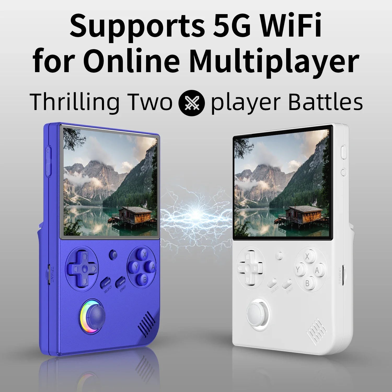 ANBERNIC RG 40XX V Retro Handheld Game Console 4.0-inch IPS Screen Linux 5G WIFI RG40XXV Video Player 256G 300+ PSP Games Gift