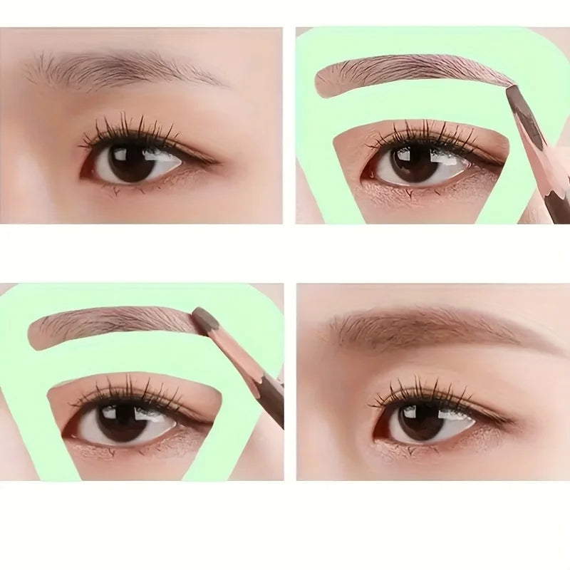 2-piece set of eyebrow shaping templates - DIY eyebrow drawing and decoration, eyebrow tracing card, eyebrow crossing card, eyeb