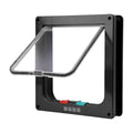 Cat Flap Door with 4 Way Security Lock Puppy Kitten Safety In&out Pet Door Dog Cat Kitten Flap Door Pet Doors and Sliding Door