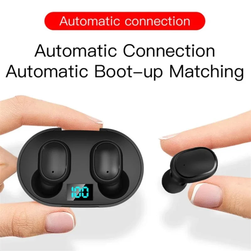 E6s Tws Fone Bluetooth-compatible Earphones Wireless Hands Free Noise Cancelling Headset