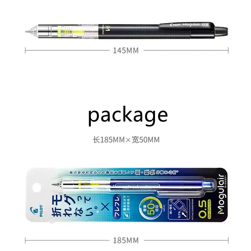 1pcs PILOT Mechanical Pencil Mogulair HFMA-50R 0.5mm Low Center Gravity Student Sketch Drawing Stationery School Supplies