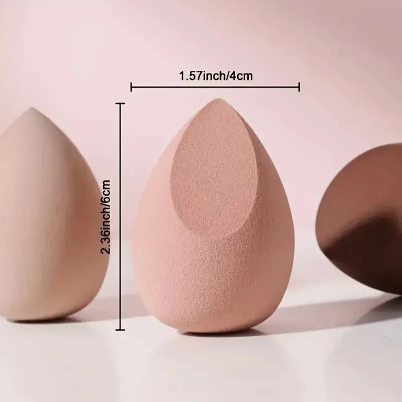 3-Pack Brown Makeup Sponges - Holiday SFX & Party Glam Essential for Costume & Evening Looks brochas maquillaje