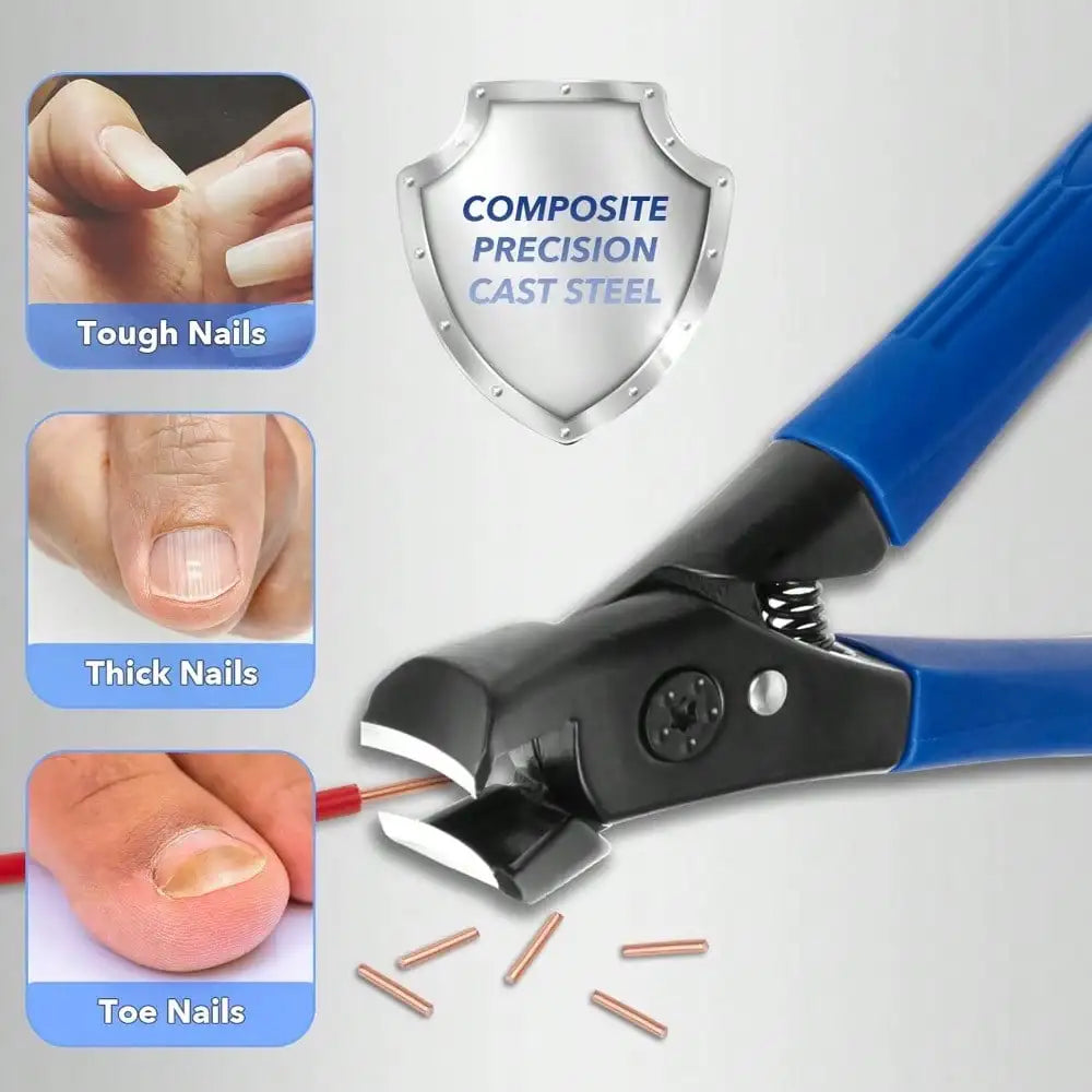 Oversized Toenail Clippers For Adults With Thick Hard And Ingrown Nails Heavy Duty Wide Jaw Design With Anti Slip Long Handle For Men And Seniors