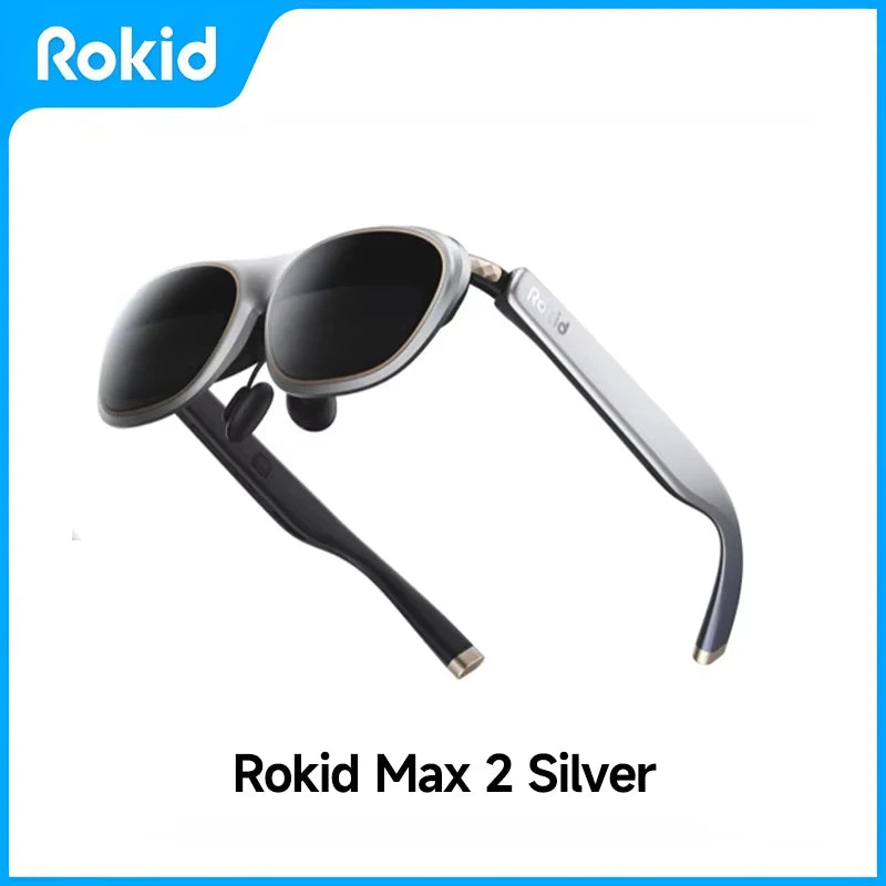 Rokid Max 2 Spatial AR Lite 300" Spatial Multi Screen 1920X1200 50°FoV Home Game Viewing Realtime Trans