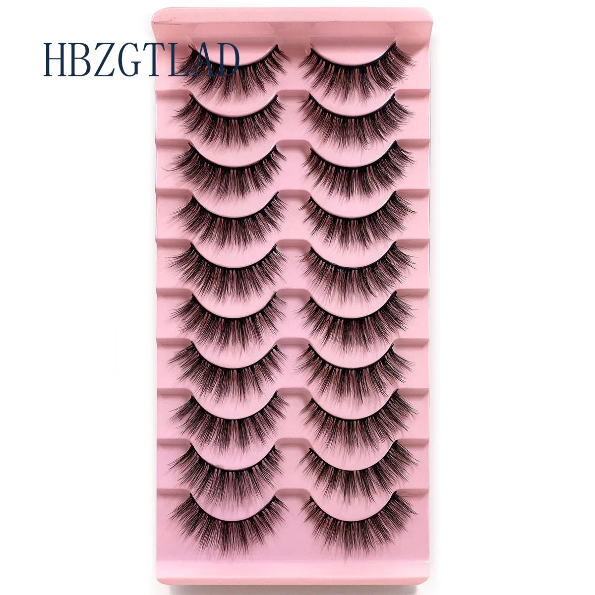 NEW 10pairs 100% Real Fake Mink Eyelashes 3D Natural False Eyelashes 3d Mink Lashes Soft Eyelash Extension Makeup Kit Cilios h13