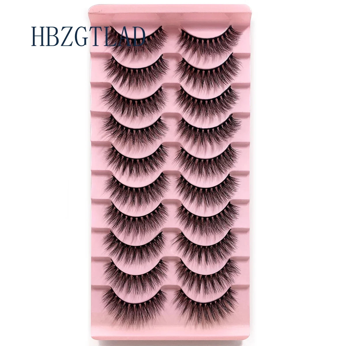 NEW 10pairs 100% Real Fake Mink Eyelashes 3D Natural False Eyelashes 3d Mink Lashes Soft Eyelash Extension Makeup Kit Cilios h13