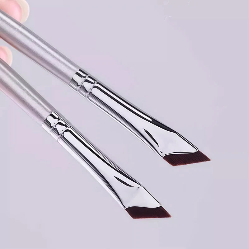 Sickle Eyeliner Brush Diagonal Eyebrow Brushes Blade Brush Undereyelid To Sleeping Silkworm Detail Brush Ultra-thin Makeup Tools