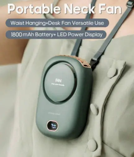 2026 New 3-In-1 Handheld Fan,Waist Fan,Portable Fan, Neck Fan,Mini Fan, Desktop Fan LED Flashlight & SOS Light,Flashlight,Type-C Rechargeable Mini Portable Fan Camping Beach  Travel Accessories Back To School Outdoor Summer A