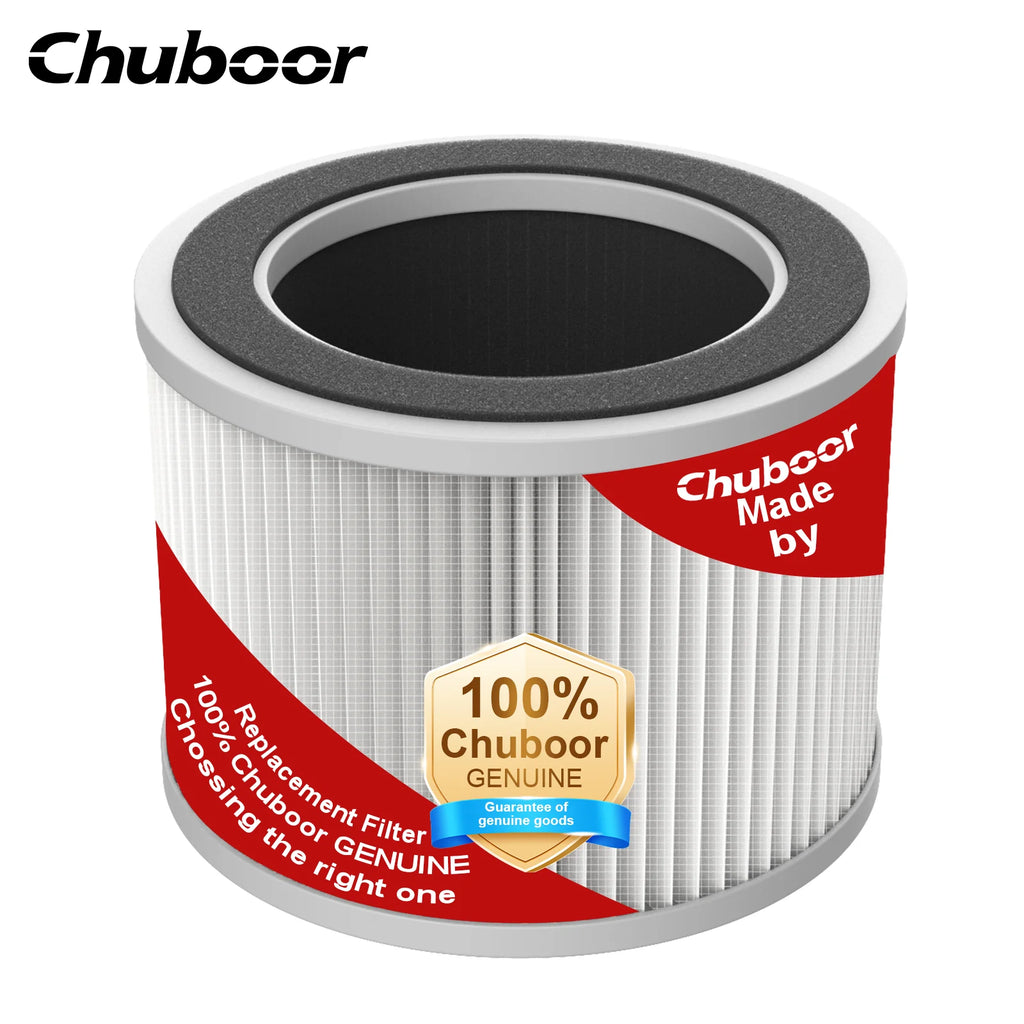 Chuboor Smart Air Purifier for Bedroom Home, App/Alexa Control,PM2.5 Monitor HEPA Air Purifier for Bedroom Living Room for Pets
