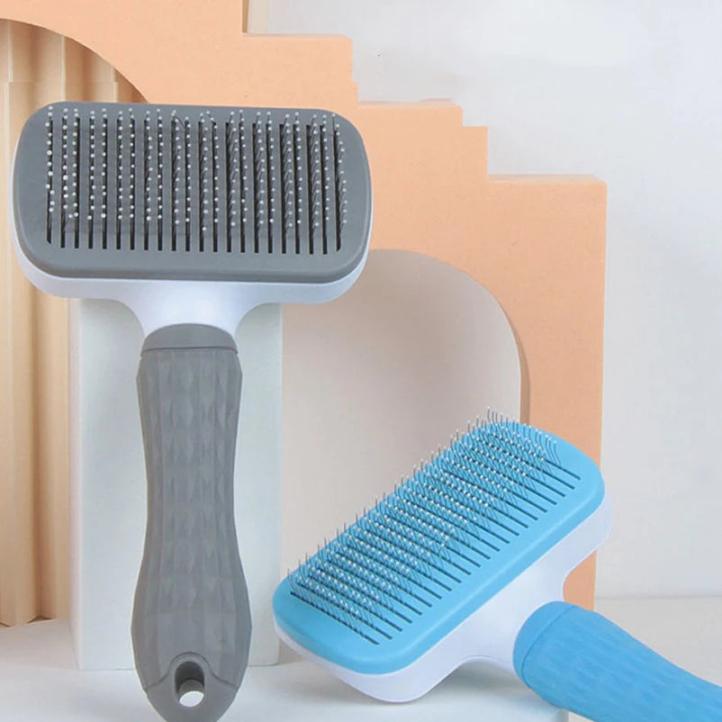 Pet Dog Brush Cat Comb Self Cleaning Pet Hair Remover Brush For Dogs Cats Grooming Tools Pets Dematting Comb Dogs Accessories