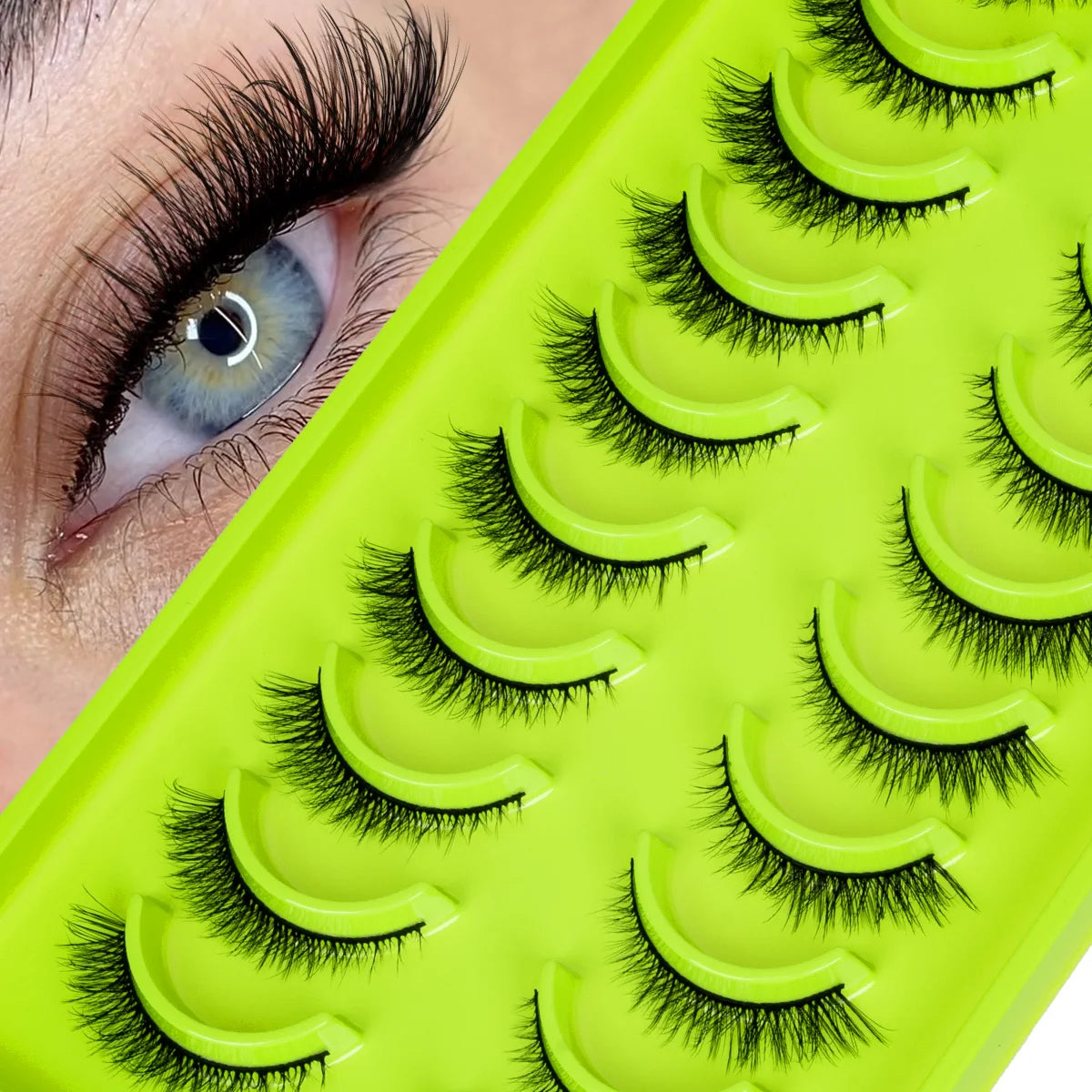 3D Mink Lashes Soft Wispy Natural long False Eyelashes Curly Volume Lashes Eyelash Extension