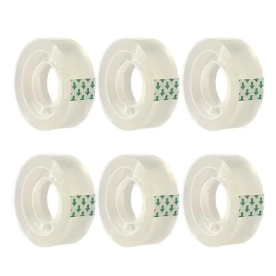 Gift Wrapping Tape for Office Home School: Transparent Refills Clear Polypropylene Crystal Clear 3/4 x 1000 in 1 in Core