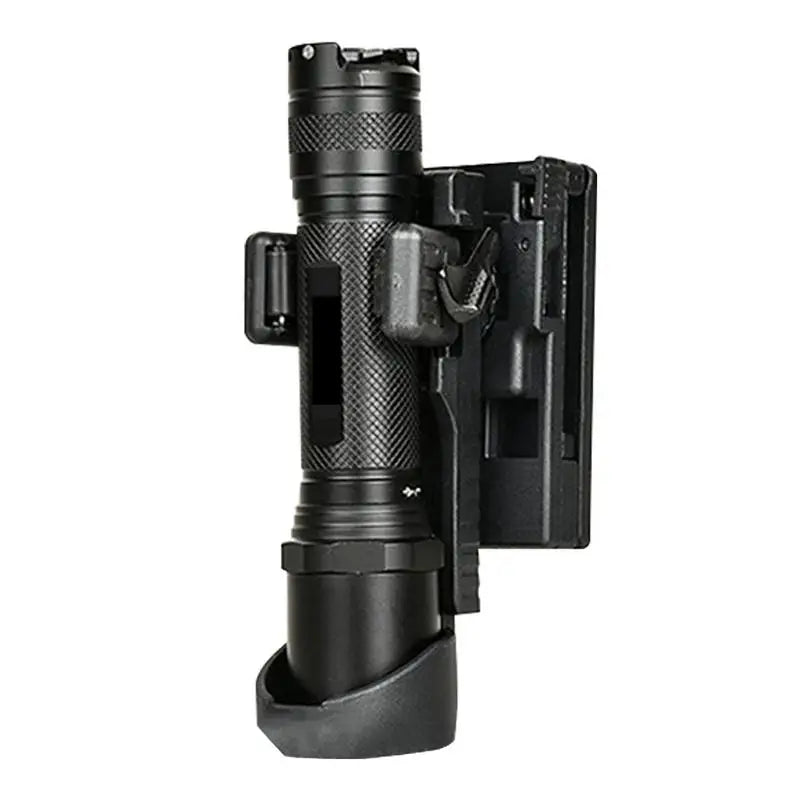 Flashlight Holder Duty Belt Rotatable Flashlight Carrier Gear Flashlight Belt Holder Portable Light Carry Case Flashlight Pouch