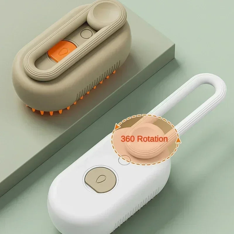 Cat Dog Electric Spray Massage Soothing Comb Single Button Spray Anti Loose Hair Comb Bathing Deshedding Brush Design Efficient