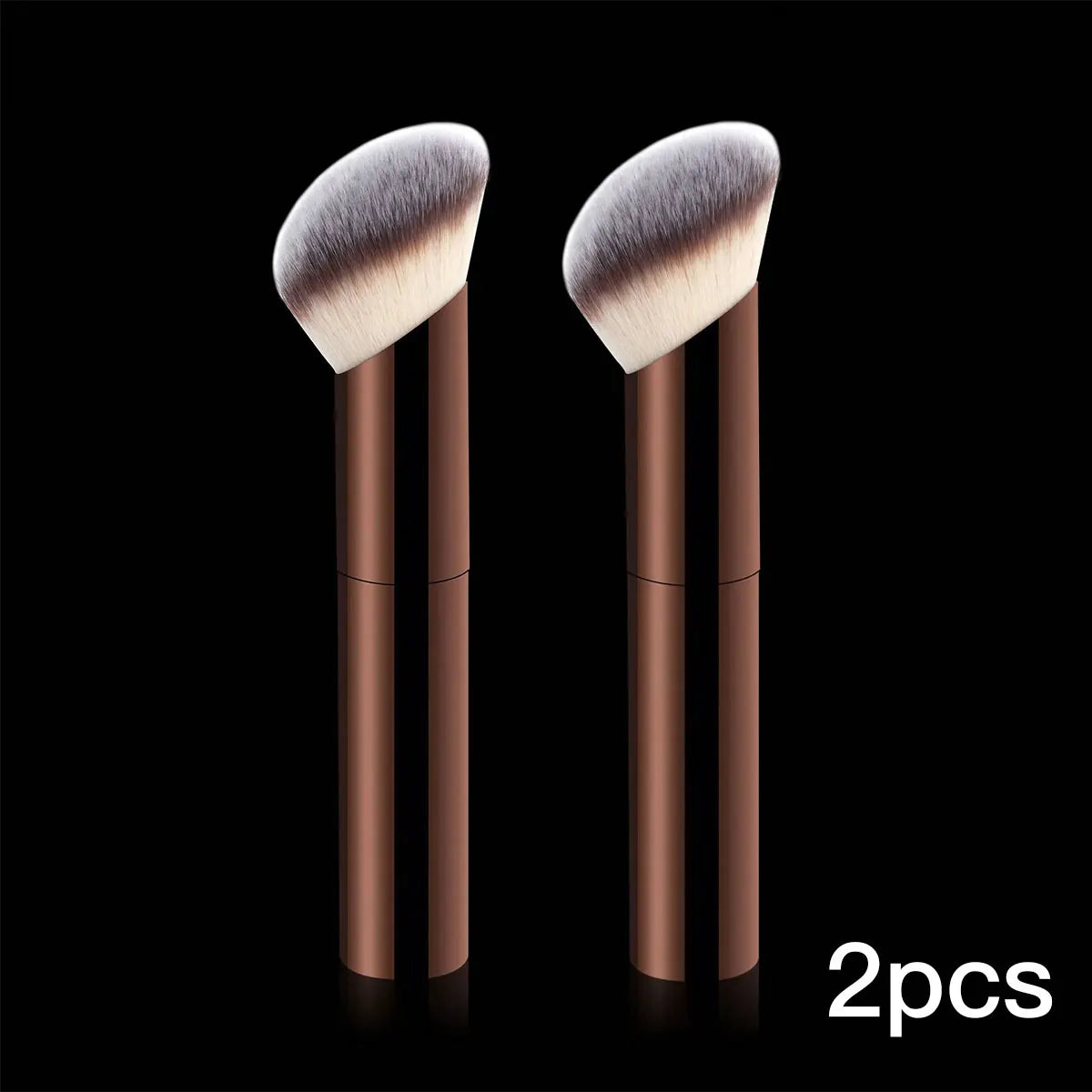 1pc Professional Foundation Brush Set, Beveled Tubular Makeup Brush, Makeup Tools With Soft Fiber For Easy Carrying, Brush For T