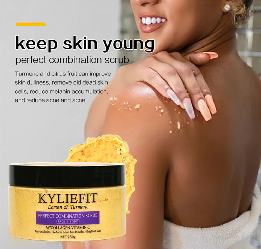 Organic Turmeric Skin Care Kit, Brighten, Clean, Remove Darkness, Spots, Acne, Lighten, Hydration, Exfoliate, Even Skin Tone