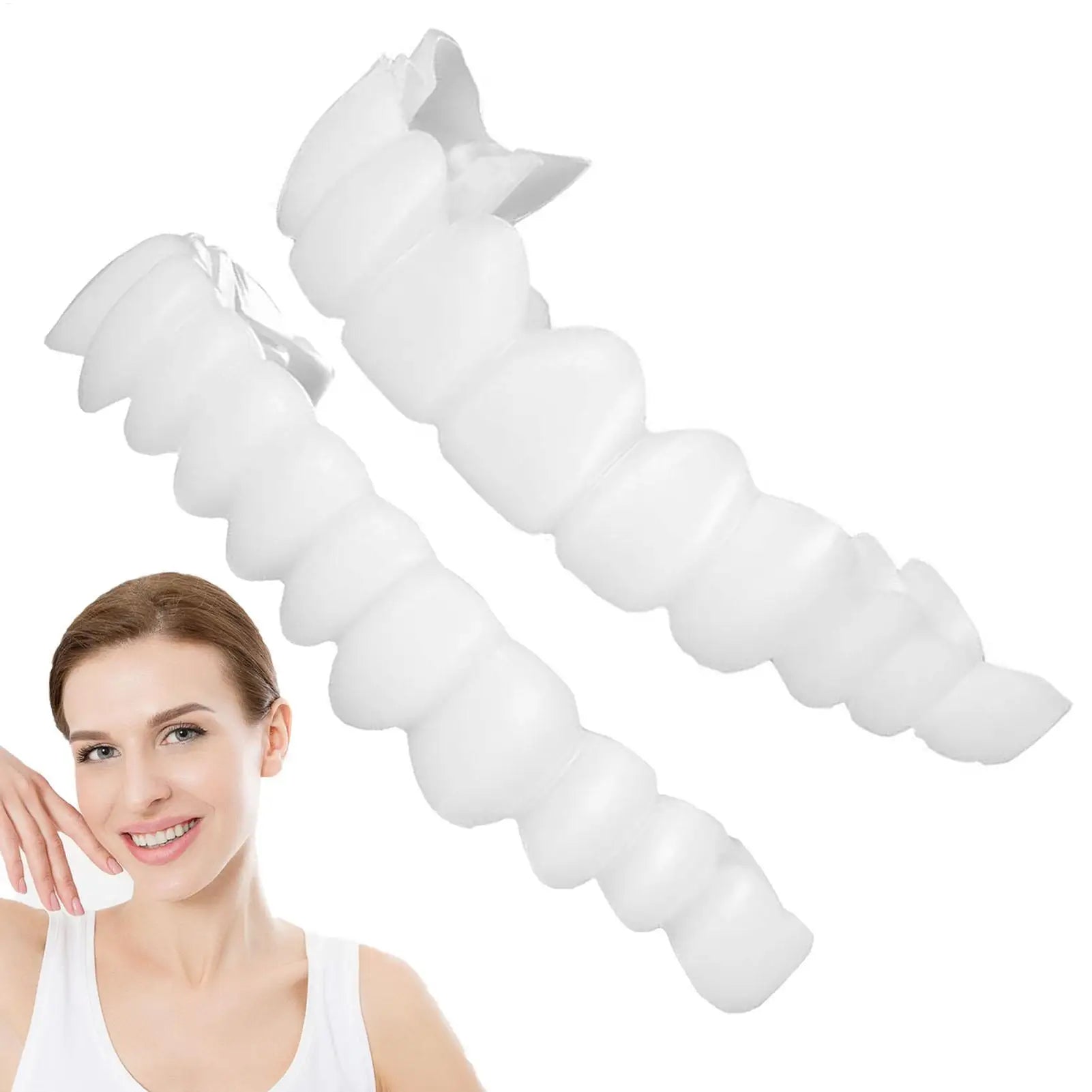 Tooth Veneers Unisex Teeth Veneer Upper Lower Veneers Temporary Smile Improver  Instant Confidence Smile Tools Beauty Tool