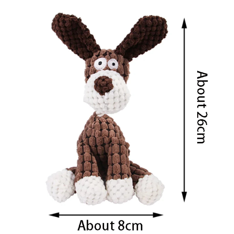Dog Toys Puppy Squeaker Squeaky Plush Bone Dog Toy - Fun Chew Toy for Teething Pets Molar Training Accessory for Canine Playtime