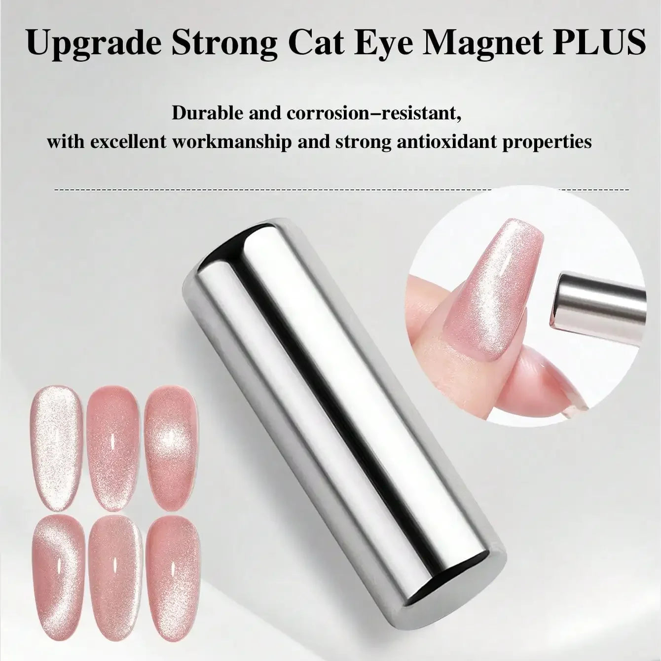 3x0.7cm Round Nail Art Cat Eye Gel Magnetic Pen for Gel Polish 3D Cat Eye Nails Painting Strong Magnet Stick Manicure DIY 2030