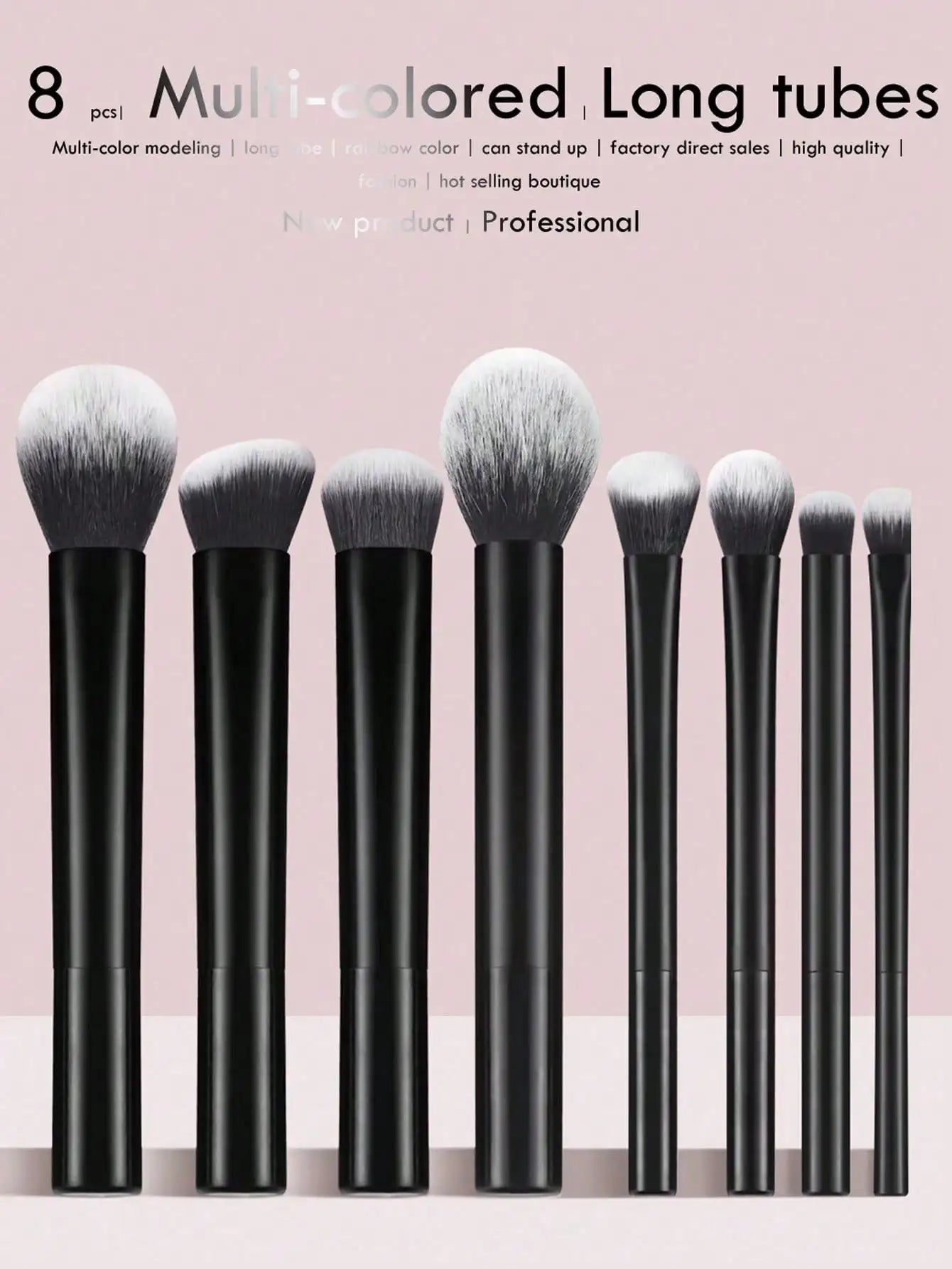 3pcs Makeup Brush Set, Including Angled Eyeliner Brush, Eyebrow Brush, And Ultra-Fine Eyeshadow Brush, Makeup Brush Set, Makeup Brush Kit, Makeup Brush Set, Full Makeup Brushes, Makeup Brush Set, Complete Makeup Tools, Makeup