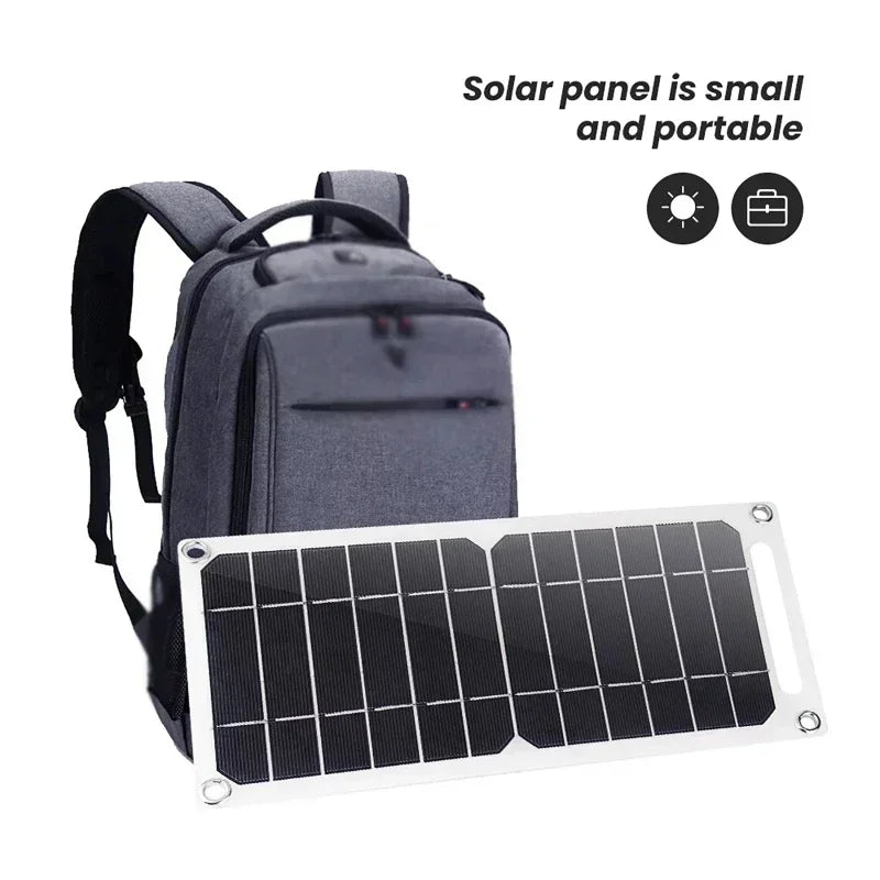SOECOPO 30W Lightweight Flexible Solar Panel Kit, Free Mini Solar Regulator, Complete Hooks & Suction Cups Accessories, Portable For Phone Outdoor Camping Charging, US Warehouse 2-8 Days Fast Domestic Delivery