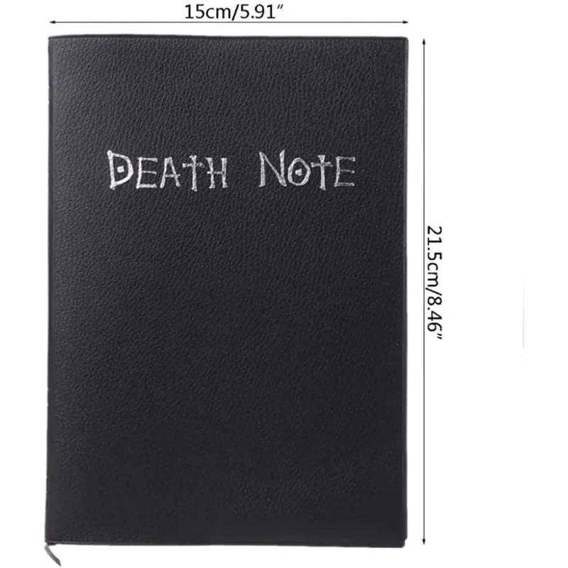 Death Note Notebook Gift Set (8PCS) with Feather Pen Birthday Gifts for Cosplay & Anime Lovers Used As A Diary and Notebook
