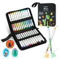 Ohuhu Nahuku Direct-ink Acrylic Markers Acrylic Paint Markers Direct Liquid Flexible Brush Tip High Opacity Paint Pens Lightfast